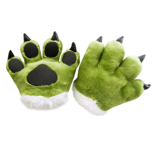 2St Groen Dier Handpalm Speelgoed Creatief Kids Accessoire