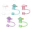 Lovely Hat Shape Silicone Straw Covers Caps Drinking-Green 6