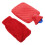 800Ml Bouillotte Main Portable Rouge En Caoutchouc Souple Réutilisable 1