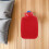 800Ml Bouillotte Main Portable Rouge En Caoutchouc Souple Réutilisable 7