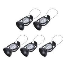 15 Teile Feenhäuser Zubehör Mini Kerosinlampe Schwarz