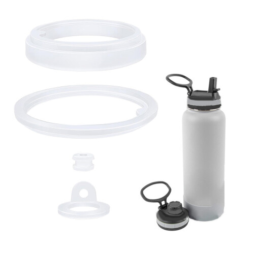 3/4pcs Water Bottle Lid Replacement Gaskets Drinking Cup-3pcs 2