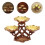 4Stk Obstteller Mini Wohnzimmerschmuck 9