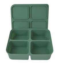 Unique 4/6/12Grids Ice Cubes Tray with Seal Cover-Dark  Green 4