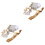 100 -Pralinenboxen Mit Genähtem Band (Gold) 3