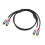 Heavy Duty Y Splitter 2RCA Interconnects Cable with 48Strand-5m 1