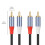 Heavy Duty Y Splitter 2RCA Interconnects Cable with 48Strand-5m 7