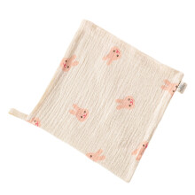Cotton Cloth Baby Face Towel 25x24cm Bath-little pink rabbit