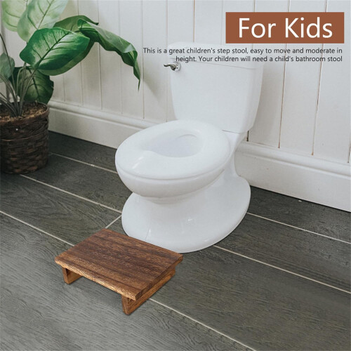 Solid Wood Bedside Step Stool NonSlip Feet Compatible With  Beds Compact Size Load Capacity 1