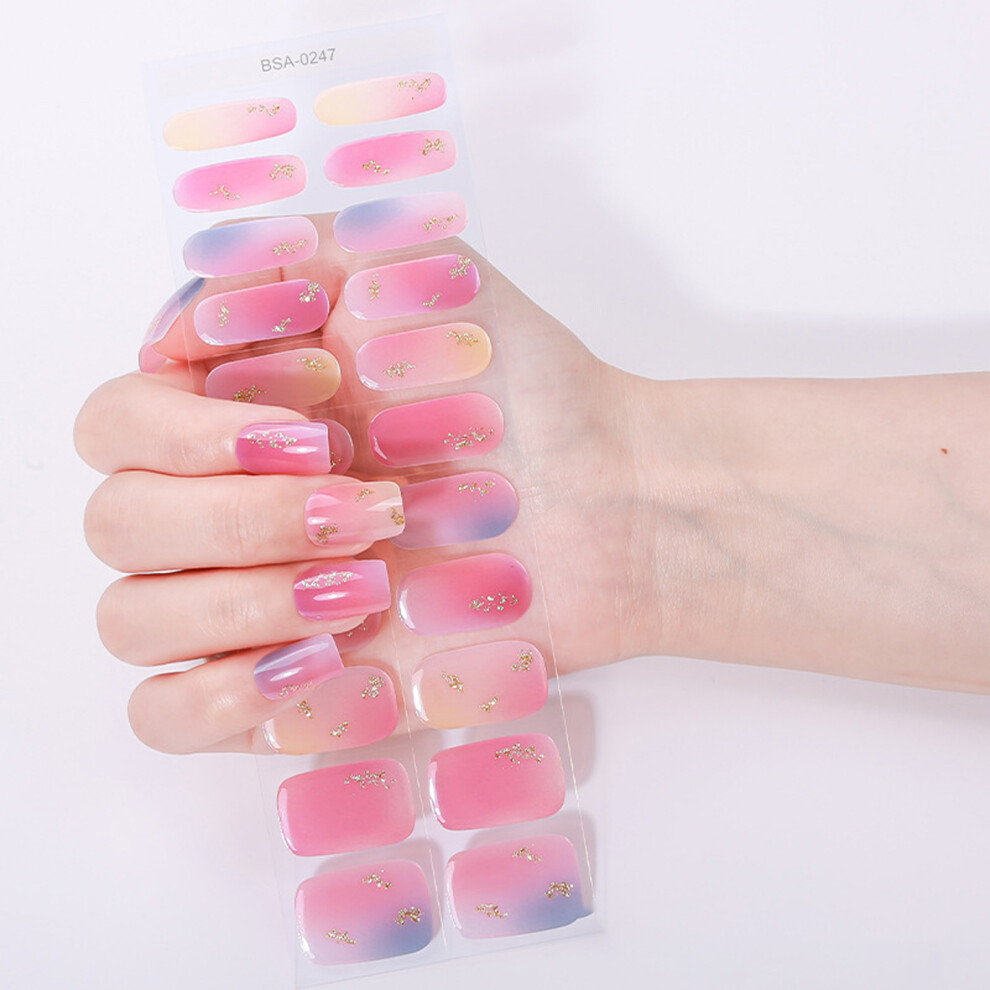 Adhesive Gel Nail Designs No Lamp Light Needed Manicure-0247