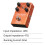 IRIN Overdrive-Gitarreneffektpedal mit 3