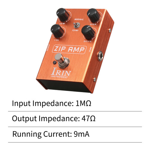 IRIN Overdrive-Gitarreneffektpedal mit 2