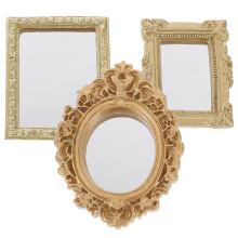 12 Spiegel Ornamente Puppen Dekorationen