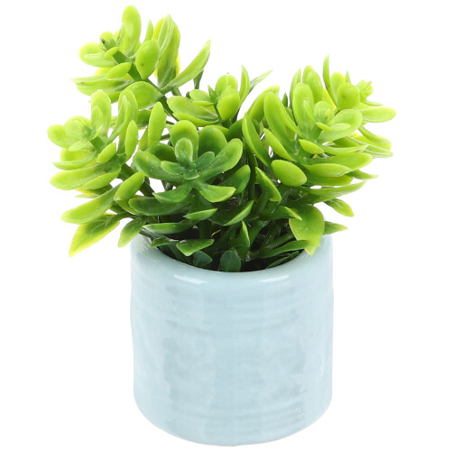 3Stk Mini Topfpflanze Künstlicher Bonsai Deko Accessoire 1