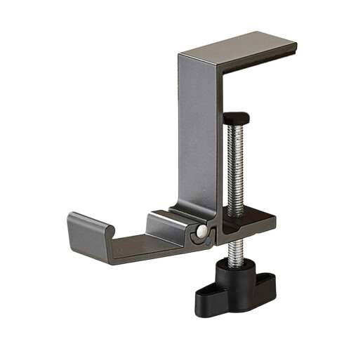 Space Saving Collapsible Aluminum Headphone Holder With-Gray