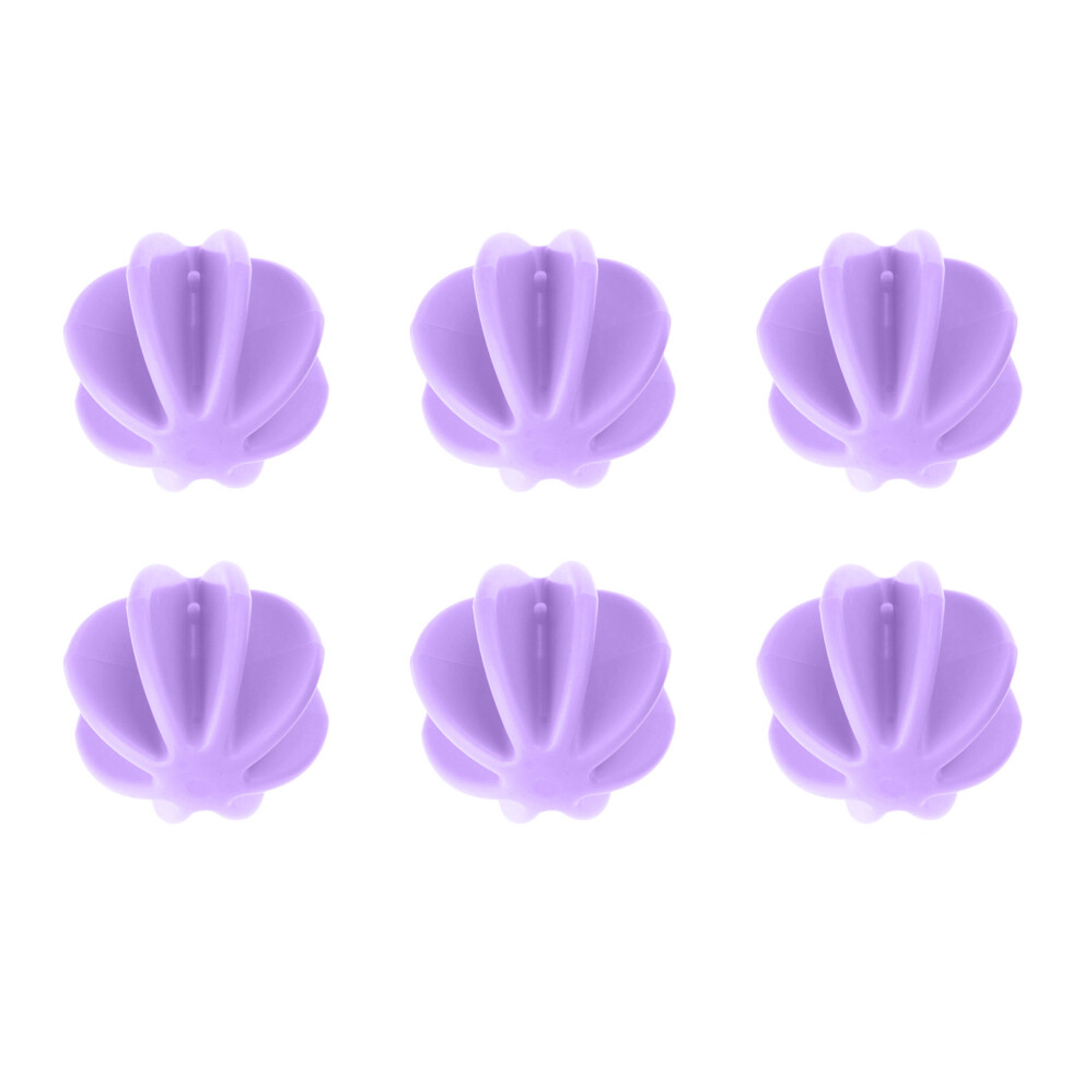 6Pcs Plastic Protein Shaker Balls For Perfect Mixing In-Purple