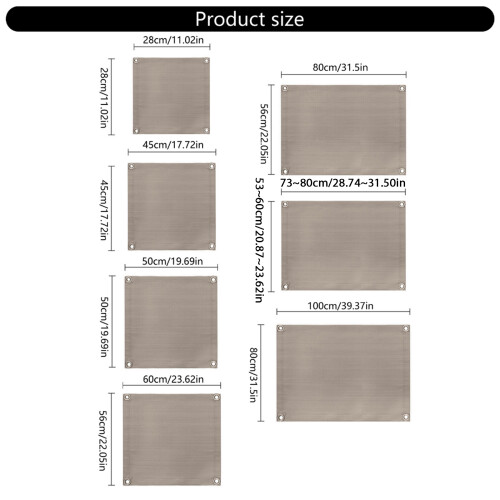 Fireproof Barbecue Mat Practical Flame Retardant-60x80 1
