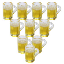 50Stk Bierkrüge Gelb Deko Für Puppenhäuser Und Landschaft