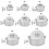 Aluminium Cookie Cake Pans with Removable Bottom Round-5 inches 4
