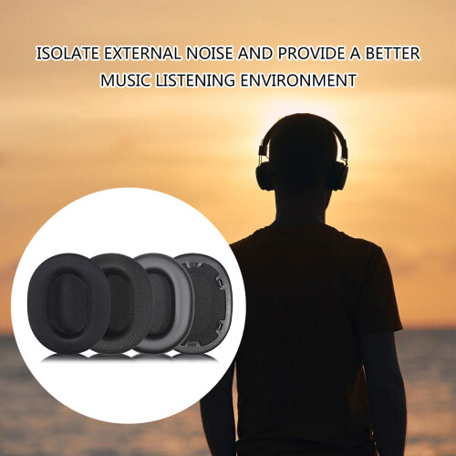 Acoustics Optimized Ear Pad Wear Resistant Foam-Ice silk cloth 2