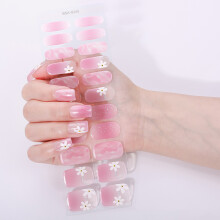 Gel Nail Stickers Full Cover Adhesive French Manicure-0245