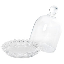 2 Sets Transparente Dessertteller Haushaltskuchenteller