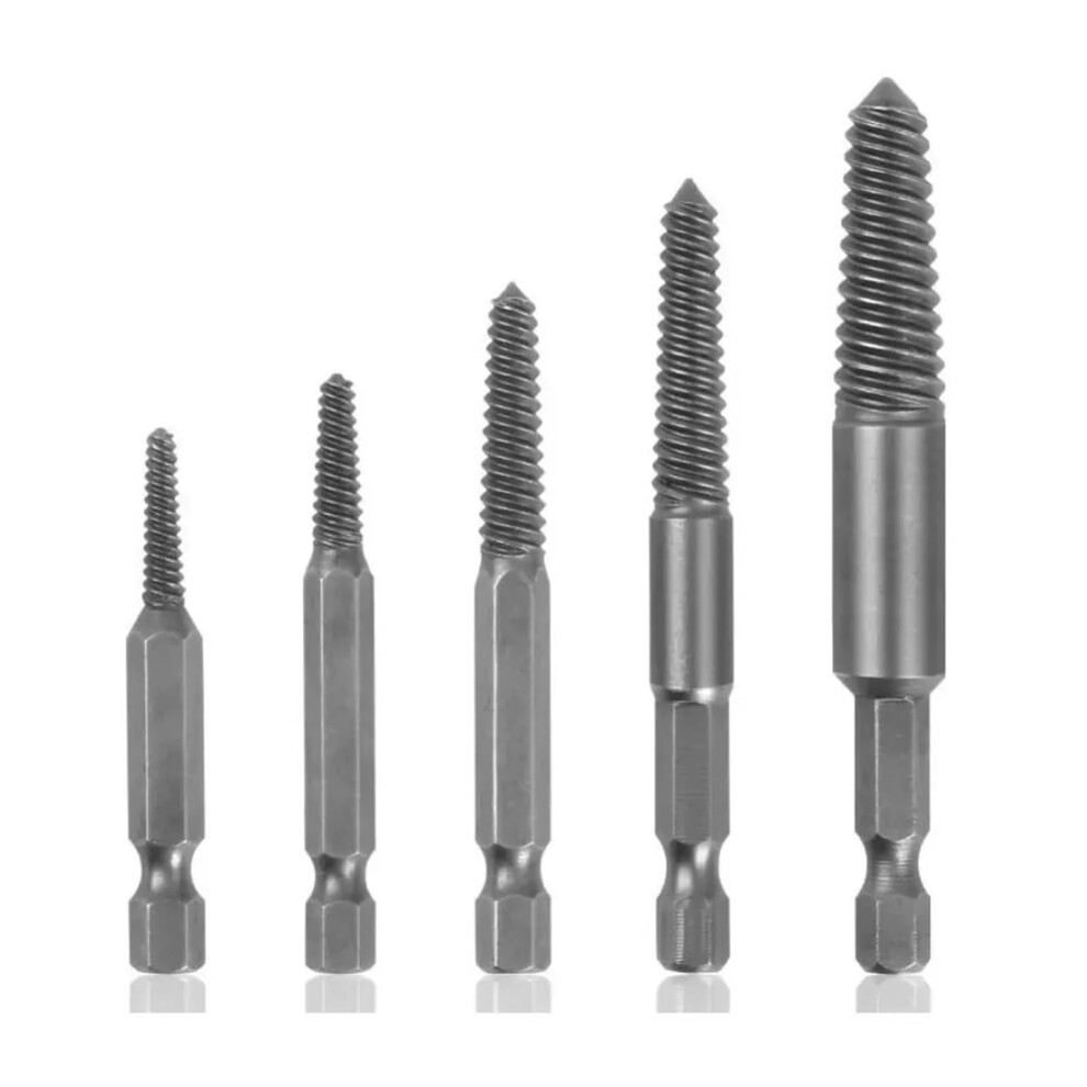 Screw Extractor For Damaged And Stripped Screws, 5Piece Set 9119770043634