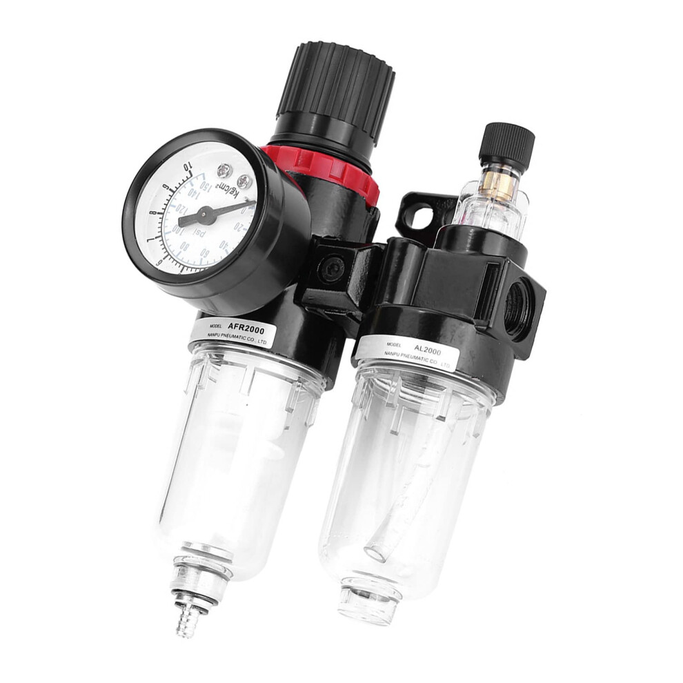 1/4 Npt Water/Oil Separator, Pneumatic Pressure Filter Regulator, Oiler 1 4 Water, Oil Filter And Water G1 4 Tools System Drain Valve 0 213 Psi 9001264164447