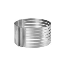 Stainless Steel CircularBaking Tool Layered Cake Ring MousseMould Slicer, Adjustable CakeSlicer SmootherCutter Mold