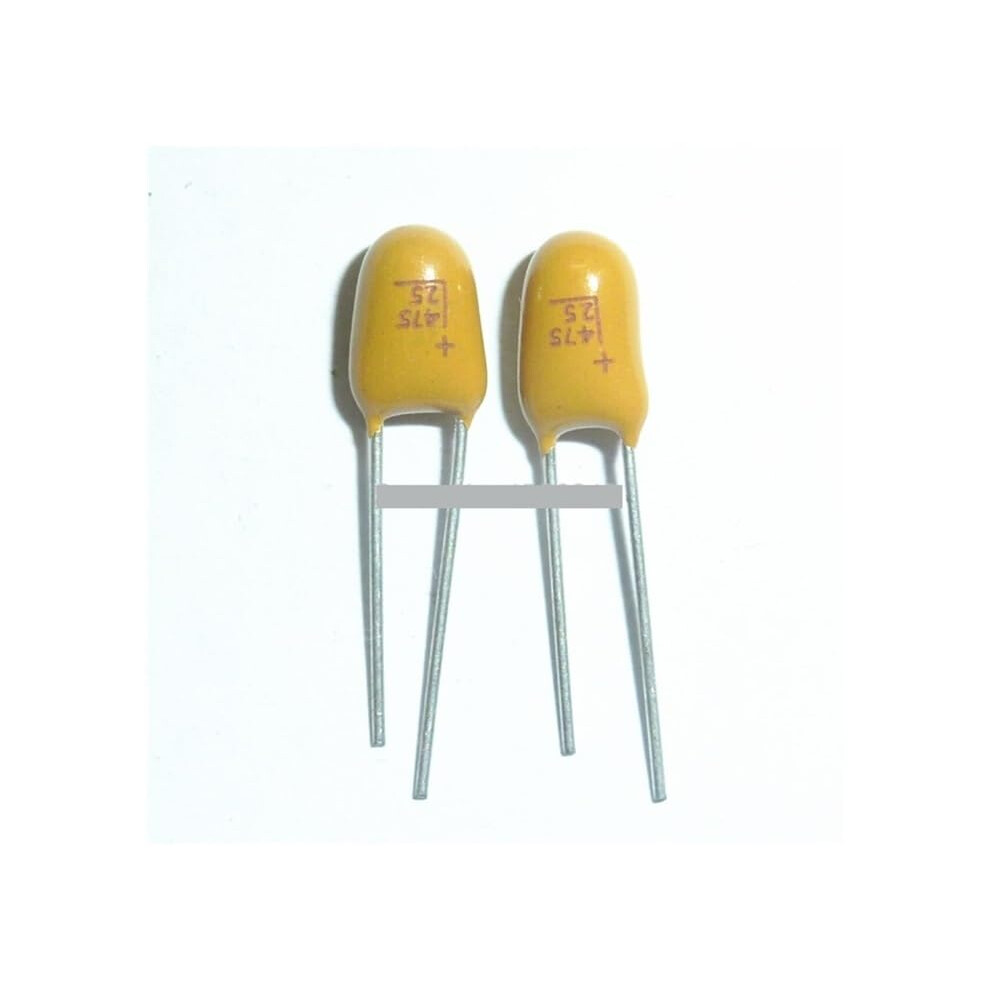100Pcs Tantalum Capacitor 4.7Uf 25V 475 25V4.7uf Dip Radial Capacitance Meters 9119770044327