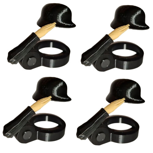 Bouchons de bouteilles de bière, casques, conceptions-4 noirs