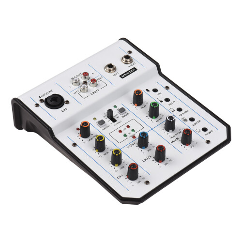 Audiomixer, 3-Kanal-Mischpult, 48 V