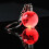 LED Glowing Ball Schlüsselanhänger Kristall 7 5