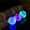 LED Glowing Ball Schlüsselanhänger Kristall 7 3
