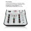 Audiomixer, 3-Kanal-Mischpult, 48 V 8