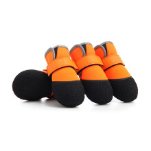 4pack Fashion Dog Shoes Light Leisures Dogs Boot-orange color S