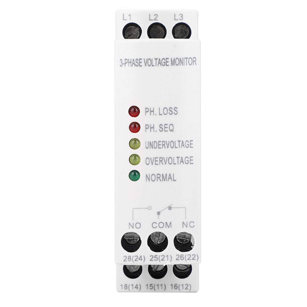 3 Phase Surveillance Relay, Gmr32b 380Vac Surge Undervoltage Phase Sequence Failure Protection Voltage Monitoring Relay 9119770044440