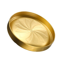 Heat Resistant 304 Stainless Steel Dish Plate Double-gold 20cm