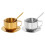 Stainless Steels Coffee Cups Set Double Walled Thermals-Silver 2