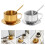 Ensemble de tasses à café à Double paroi, tasses à café-Argent 3