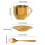 Ensemble de tasses à café à Double paroi, tasses à café-Argent 4