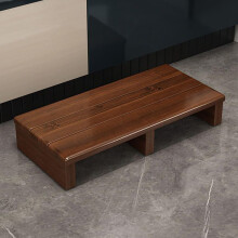 Solid Wooden Step Stool For  Beds 11/15 Cm Height 60x30x11 Cm Non Slip Bottom No Assembly Indoor Outdoor Brown