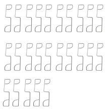 25Pcs Fence Panel Wedges Rattling Fence Wedges to Stop Banging