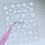Practical 3D Nail Art Stickers with Coffee Ice Flower-White 7