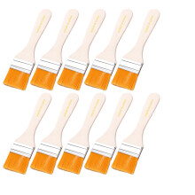 10Pcs Paint Brush Set Trim Painting Tools Soft Bristle-Size 6