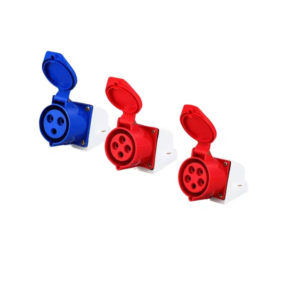 Industrial Plug And Socket Ip44 3Pin 4Pin 5Pin 16A/32A Wall Mounted Socket 32A5p 9001264166731