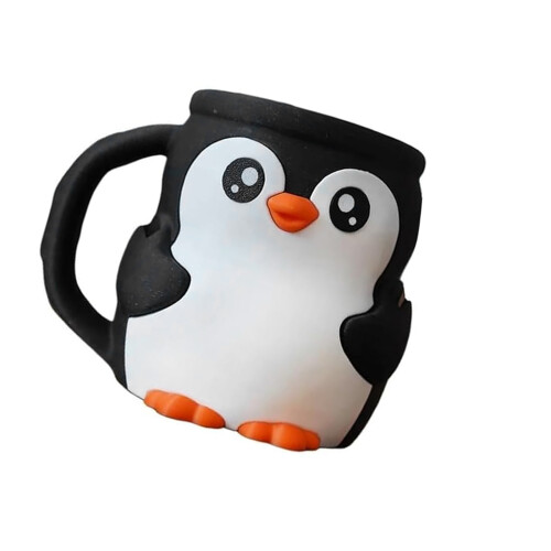 Eiscreme-Pint-Behälter in Pinguinform,-Kein Löffel