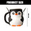Eiscreme-Pint-Behälter in Pinguinform,-Kein Löffel 3