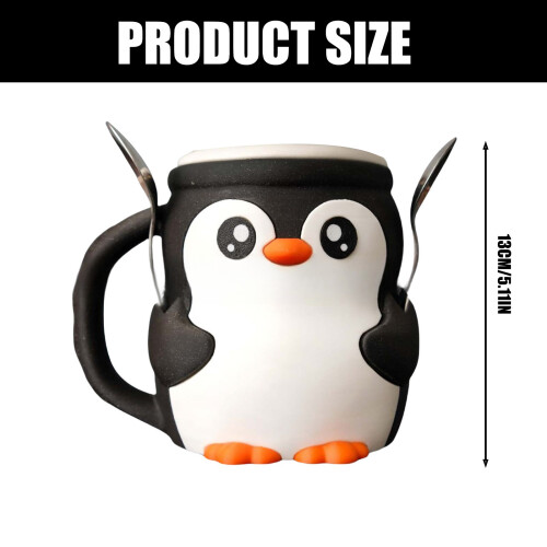 Eiscreme-Pint-Behälter in Pinguinform,-Kein Löffel 2