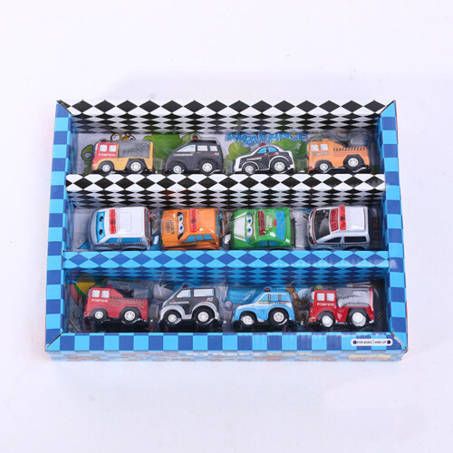 12 Stuks Mini Auto Modellen Pull-Back In Doos Voor Kinderen 2